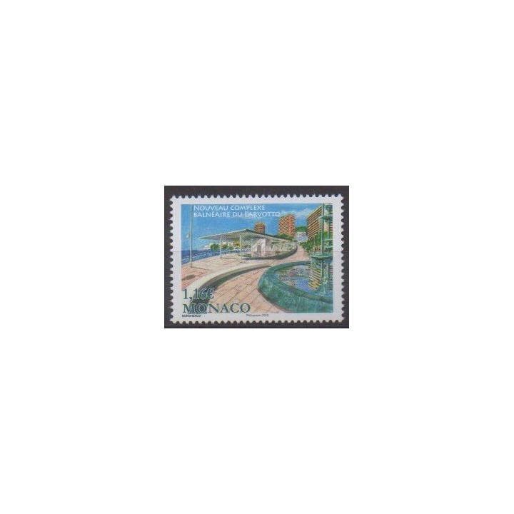 Buy this stamp of Monaco of the year 2023 (Le Larvotto).