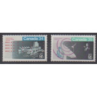 Buy this set of stamps of Canada of the year 1986 (Nb 947/948).