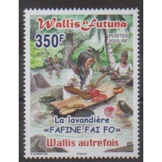 Buy this stamp of Wallis et Futuna of the year 2023 (La lavandière).