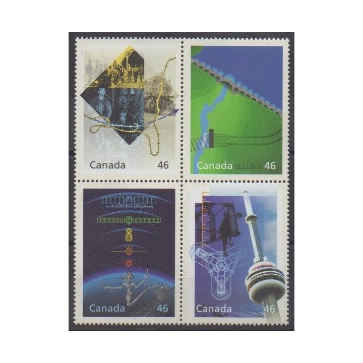 Buy this set of stamps of Canada of the year 2000 (Nb 1766/1769).