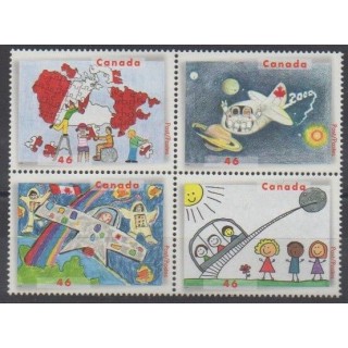 Buy this set of stamps of Canada of the year 2000 (Nb 1801/1804).