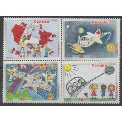 Canada - 2000 - Nb 1801/1804 - Children's drawings