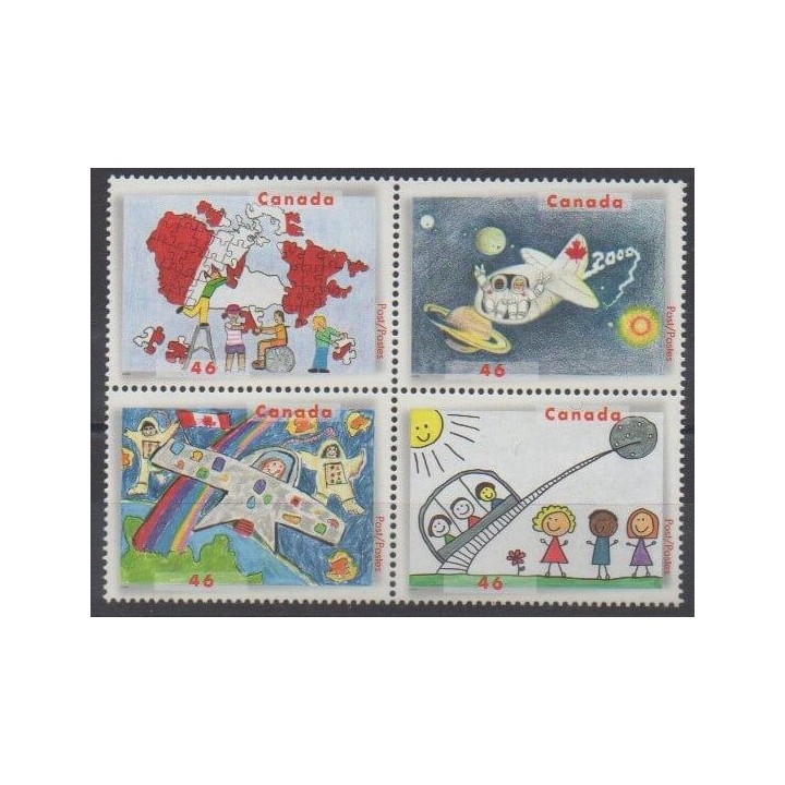 Acheter cette série de timbres du Canada de l'année 2000 (No 1801/1804).