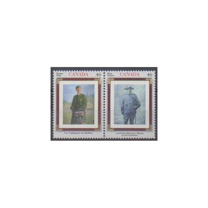Buy this set of stamps of Canada of the year 2000 (Nb 1825/1826).
