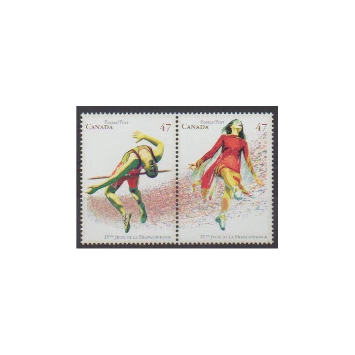 Buy this set of stamps of Canada of the year 2001 (Nb 1848/1849).