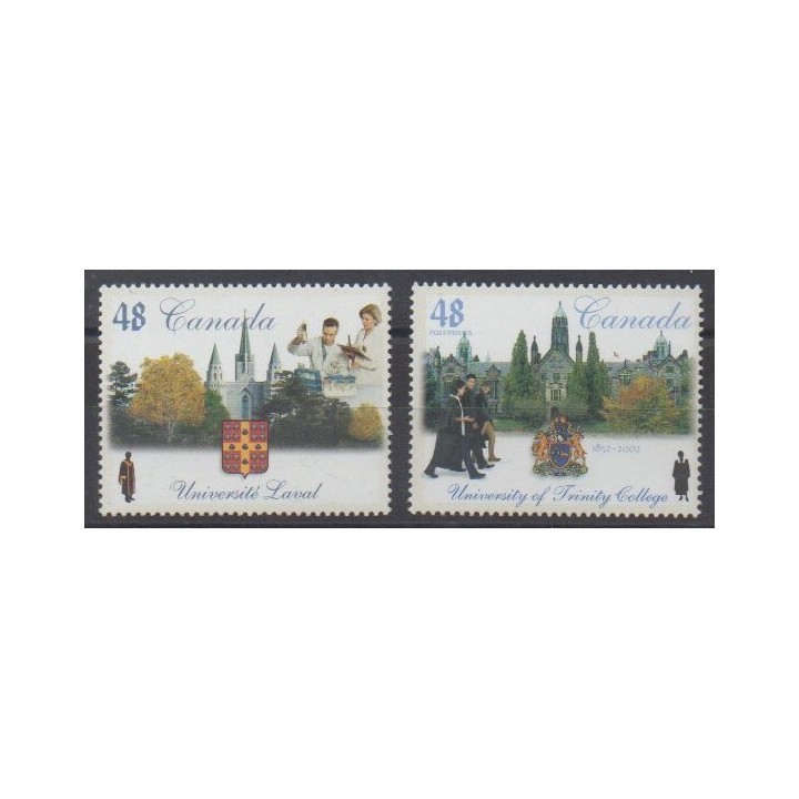 Buy this set of stamps of Canada of the year 2002 (Nb 1926/1927).