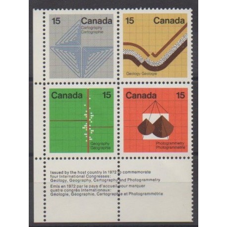 Canada - 1972 - No 485/488 - Sciences et Techniques