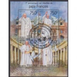 Togo - 2014 - Nb 3808/3811 - Pope - Used