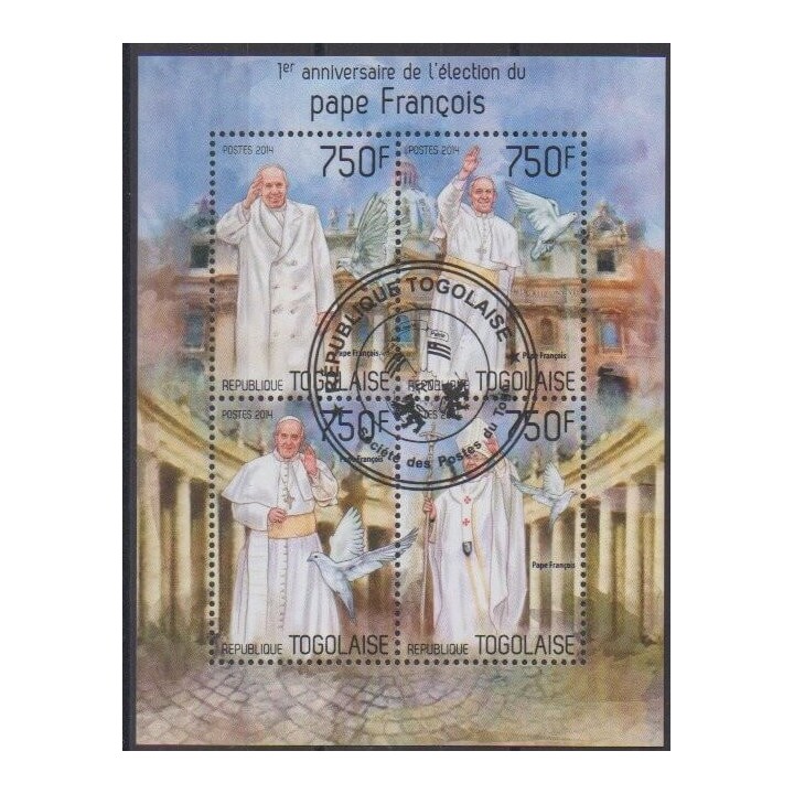 Acheter cette série de timbres du Togo de l'année 2014 (No 3808/3811). - Oblitéré