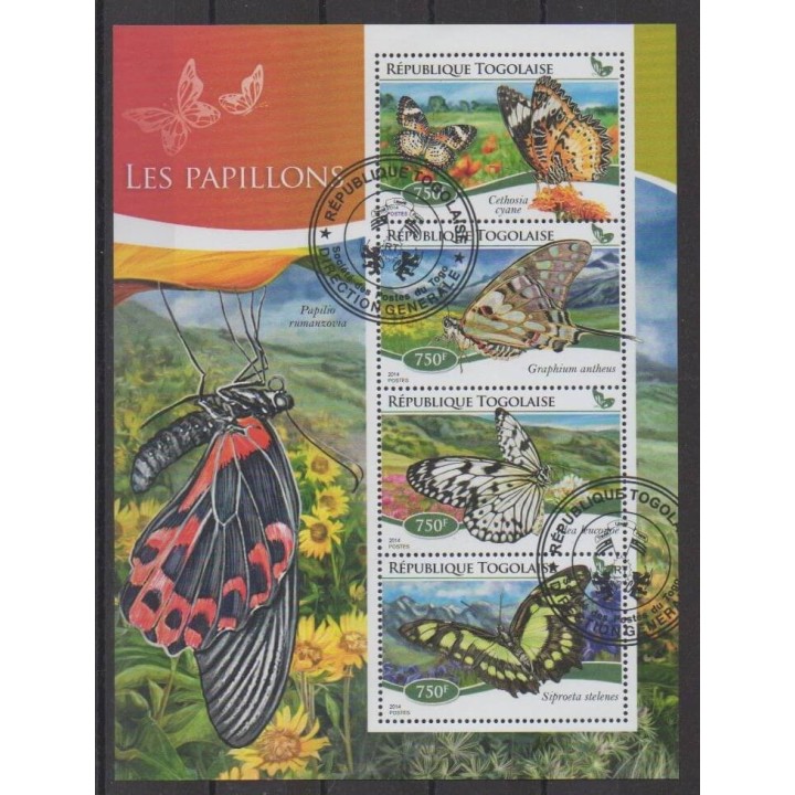 Acheter cette série de timbres du Togo de l'année 2014 (No 4262/4265). - Oblitéré
