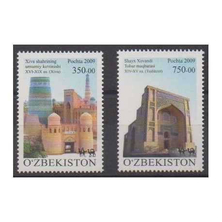 Uzbekistan - 2009 - Nb 736/737 - Monuments
