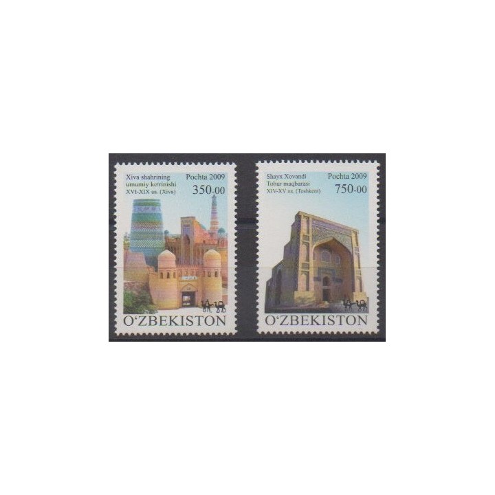 Acheter cette série de timbres d'Ouzbékistan de l'année 2009 (No 736/737).