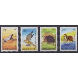 Acheter cette série de timbres d'Ouzbékistan de l'année 2012 (No 909/912).
