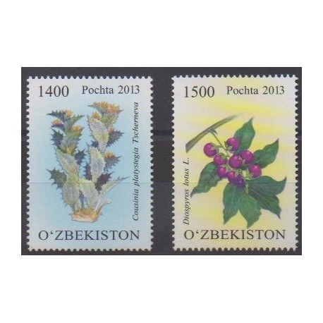 Ouzbékistan - 2013 - No 946/947 - Fleurs