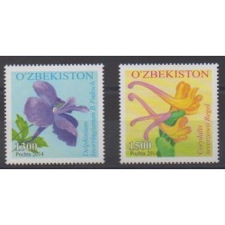Ouzbékistan - 2014 - No 953/954 - Fleurs
