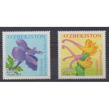 Uzbekistan - 2014 - Nb 953/954 - Flowers