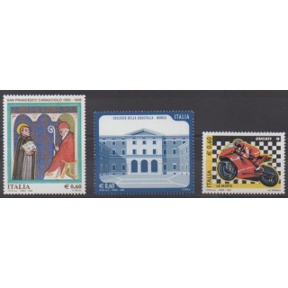 Acheter cette série de timbres d'Italie de l'année 2008 (No 3006/3008).