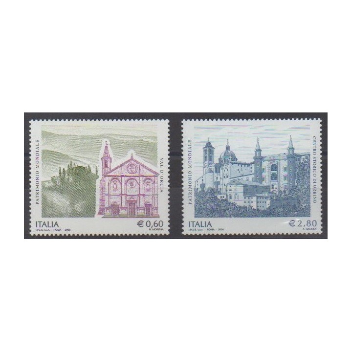 Buy this set of stamps of Italy of the year 2008 (Nb 3037/3038).