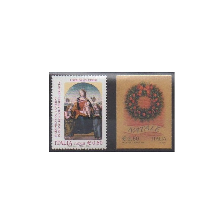 Acheter cette série de timbres d'Italie de l'année 2008 (No 3035/3036).