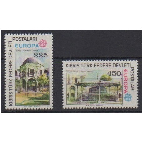 Turkey - Northern Cyprus - 1978 - Nb 46/47 - Monuments - Europa