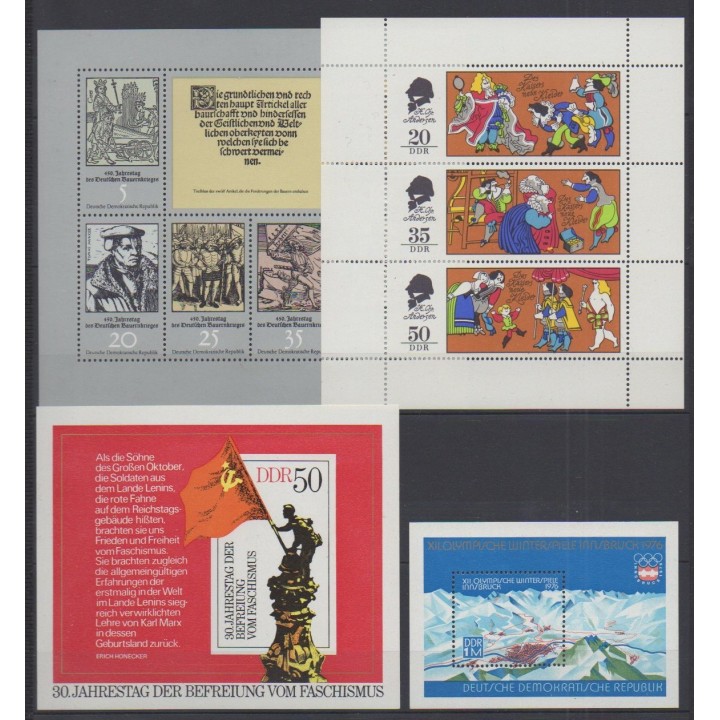 Buy the stamps and the 2 souvenir sheets of East Germany (GDR) of the year 1975 (Nb 1693/1785 - BF37/BF38).
