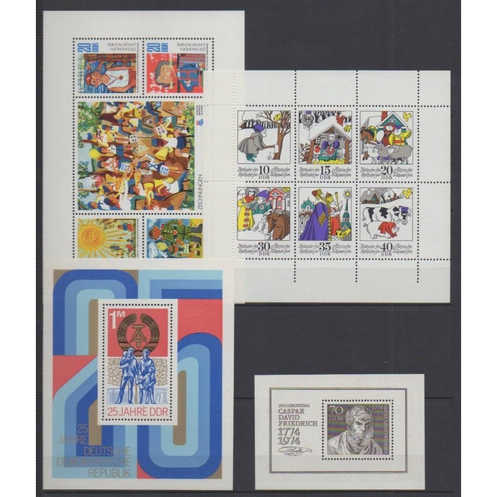 Buy the stamps and the 2 souvenir sheets of East Germany (GDR) of the year 1974 (Nb 1592/1692 - BF35/BF36).