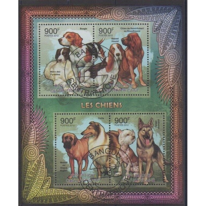 Acheter cette série de timbres de la République Centrafricaine de l'année 2012 (No 2356/2359). - Oblitéré