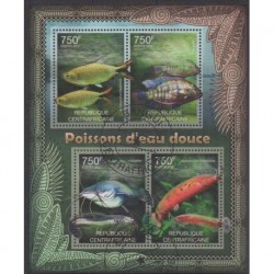 Centrafricaine (République) - 2012 - No 2364/2367 - Vie marine - Oblitérés