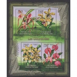 Centrafricaine (République) - 2012 - No 2376/2379 - Orchidées - Oblitérés
