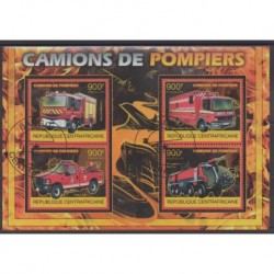 Central African Republic - 2012 - Nb 2500/2503 - Firemen - Used