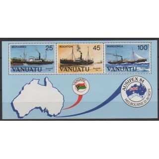 Buy this souvenir sheet  of Vanuatu of the year 1984 (Nb BF6).