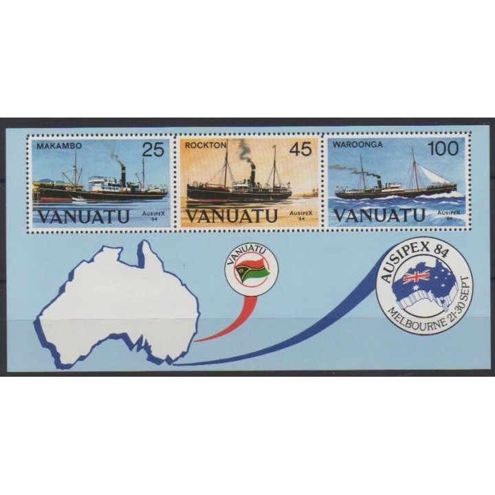 Acheter ce bloc-feuillet du Vanuatu de l'année 1984 (No BF6).