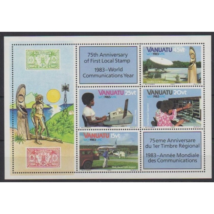 Buy this souvenir sheet  of Vanuatu of the year 1983 (Nb BF5).