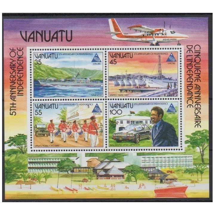 Acheter ce bloc-feuillet du Vanuatu de l'année 1985 (No BF8).