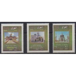 Acheter cette série de timbres d'Irak de l'année 2002 (No 1503/1505).