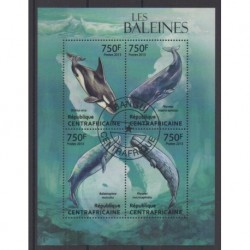 Central African Republic - 2013 - Nb 2810/2813 - Mamals - Sea life - Used