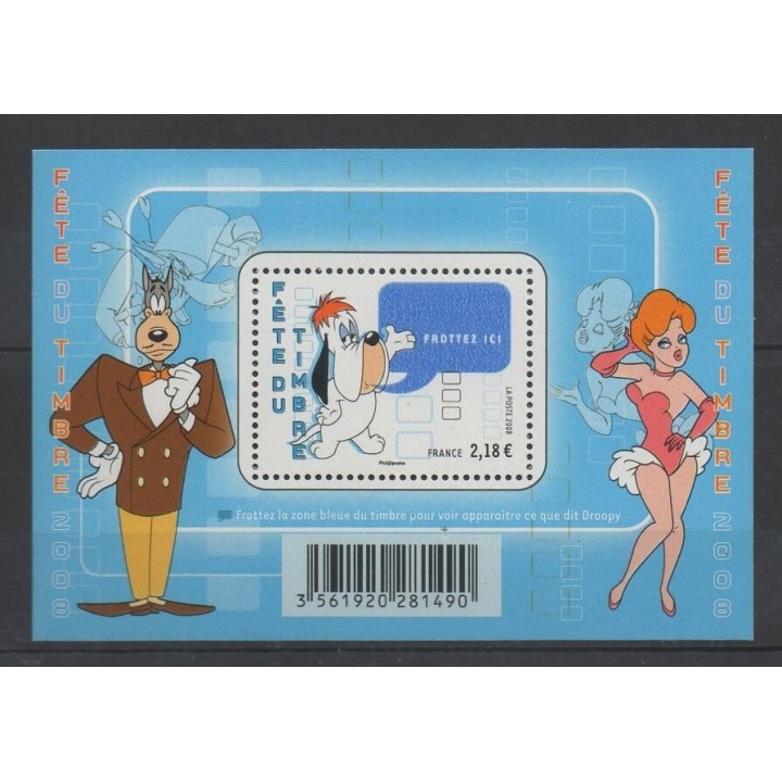 Timbres - France - Blocs et feuillets - 2008 - No BF 116 - Dessins Animés - BD