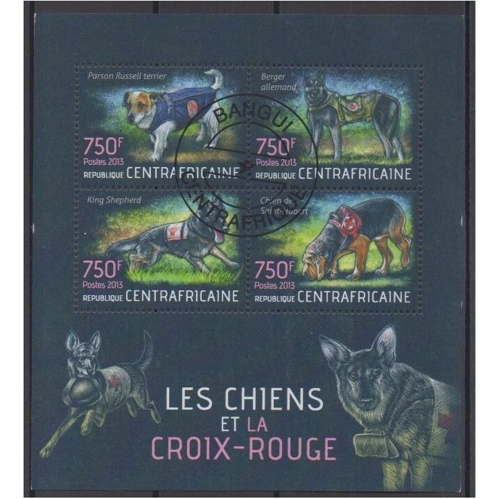 Acheter cette série de timbres de la République Centrafricaine de l'année 2013 (No 2850/2853). - Oblitéré - Oblitéré