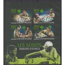 Central African Republic - 2013 - Nb 2886/2889 - Scouts - Chess - Used