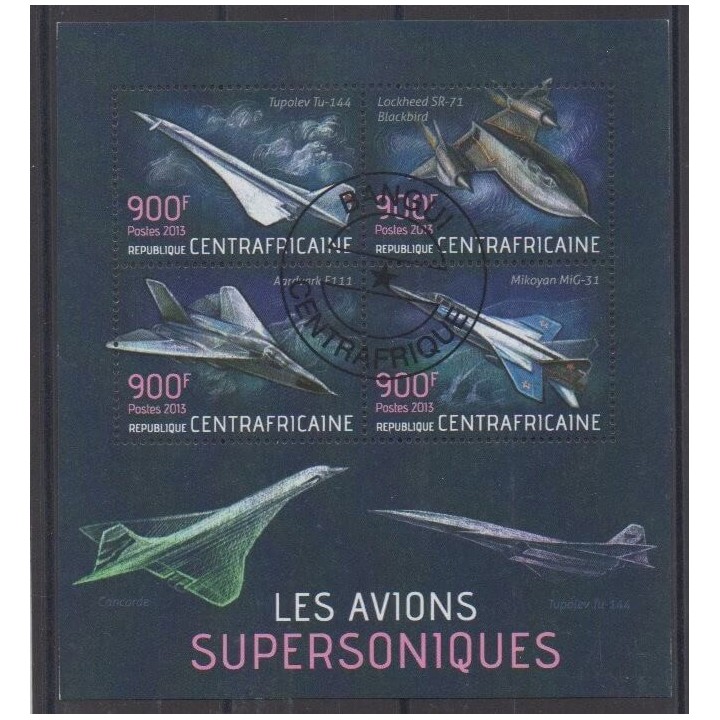 Acheter cette série de timbres de la République Centrafricaine de l'année 2013 (No 2894/2897). - Oblitéré