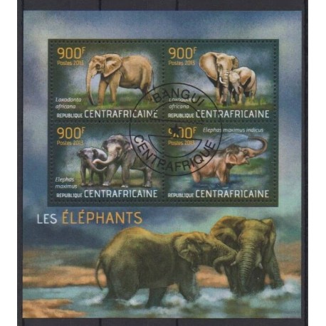 Central African Republic - 2013 - Nb 2966/2969 - Mamals - Used