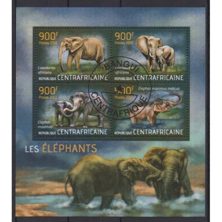 Acheter cette série de timbres de la République Centrafricaine de l'année 2013 (No 2966/2969). - Oblitéré
