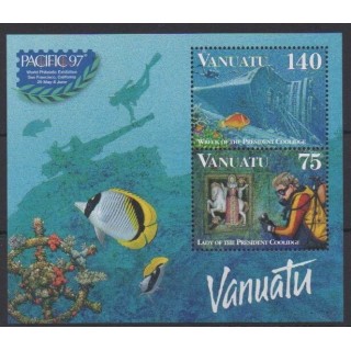 Buy this souvenir sheet  of Vanuatu of the year 1997 (Nb BF30).