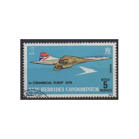 Nouvelles-Hébrides - 1976 - No 425 - Aviation - Oblitéré