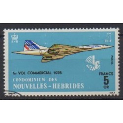 Nouvelles-Hébrides - 1976 - No 424 - Aviation - Oblitéré
