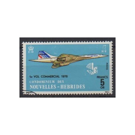 Nouvelles-Hébrides - 1976 - No 424 - Aviation - Oblitéré