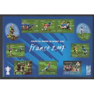 Timbres - France - Blocs et feuillets - 2007 - No BF 110 - Sports divers