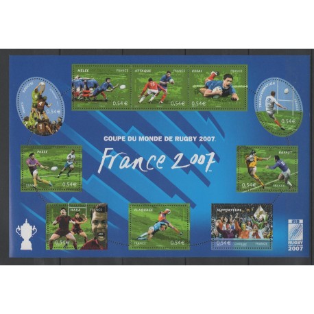 France - Blocks and sheets - 2007 - Nb BF 110 - Various sports