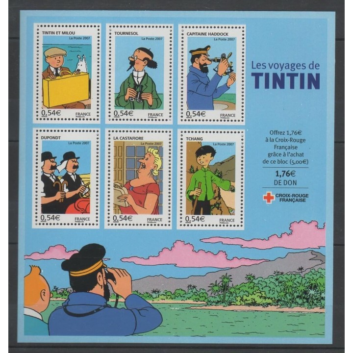 Timbres - France - Blocs et feuillets - 2007 - No BF 109 - Dessins Animés - BD