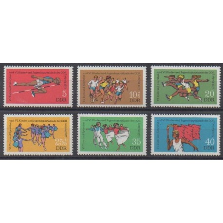 East Germany (GDR) - 1977 - Nb 1916/1921 - Various sports